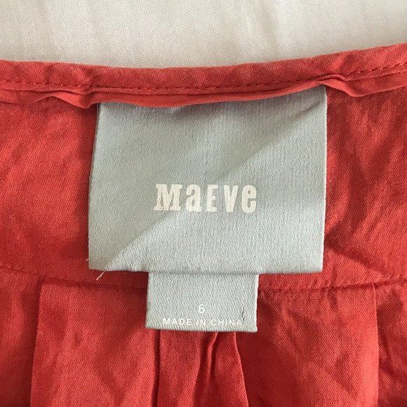 Lightweight cotton Anthropologie blouse - Maeve, sz 6 - Picture 4 of 7